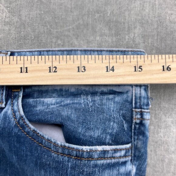 Diesel Jeans Women‎ 31W 26.5L Blue Acid Wash Skinzee Super Slim Skinny Cut Off - Picture 5 of 12